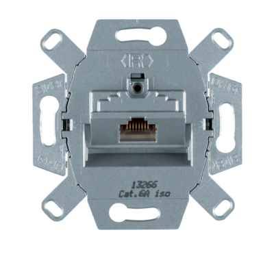 Berker One.platform Mechanizm gniazda komputerowego UAE 1-kr (RJ45), ekran., kat.6a iso