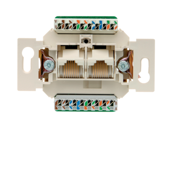 Berker One.platform Mechanizm gniazda komputerowego UAE 2-kr (RJ11, RJ12, RJ45) kat. 5e