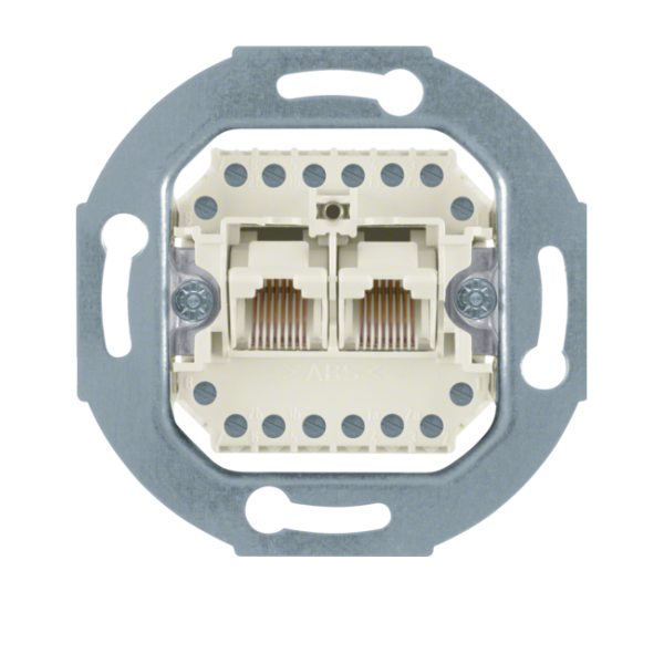 Berker One.platform Mechanizm gniazda telefonicznego UAE 2-kr (RJ11, RJ12, RJ45) kat. 3