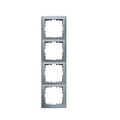 Berker B.Kwadrat Ramka 4-krotna, alu mat, lakierowany