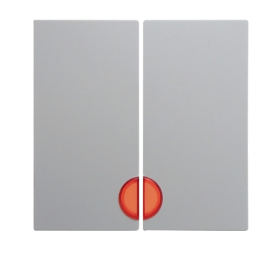 Berker S.1/B.3/B.7 Klawisze z czerw. socz., do łącz. 2-klawiszowych biały