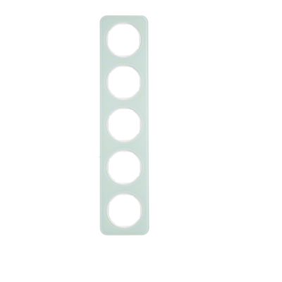 Berker R.1 Ramka 5-krotna, szkło, biały