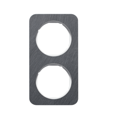 Berker R.1 Ramka 2-krotna, łupek/biały