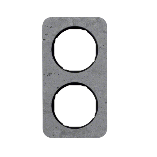 Berker R.1 Ramka 2-krotna, beton/czarny