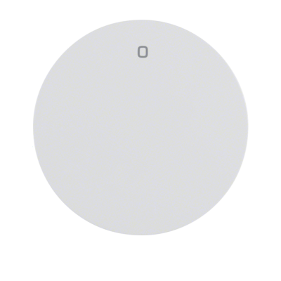 Berker R.1/R.3 Klawisz z nadrukiem "0" do łącz. klaw. 1-kr biały
