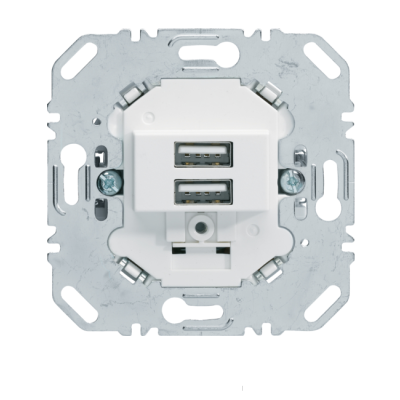 Berker One.platform Mechanizm gniazda USB ładowania 3.0 A 230 V, biały