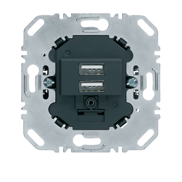 Berker One.platform Mechanizm gniazda USB ładowania 3.0 A 230 V, antracyt, mat