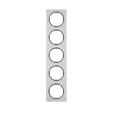 Berker R.3 Ramka 5-krotna, alu/czarny