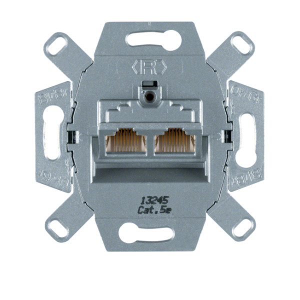 Berker One.platform Mechanizm gniazda komputerowego UAE 2-kr (RJ45), ekranowane kat. 5e