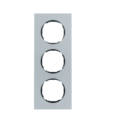 Berker R.8 Ramka 3-krotna, aluminium