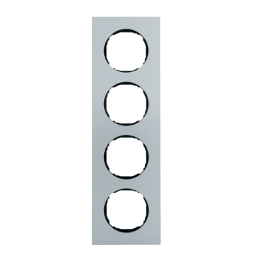 Berker R.8 Ramka 4-krotna, aluminium