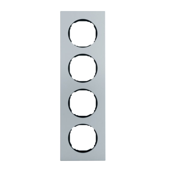 Berker R.8 Ramka 4-krotna, aluminium