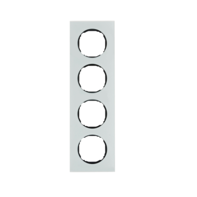 Berker R.8 Ramka 4-krotna, szkło, biały