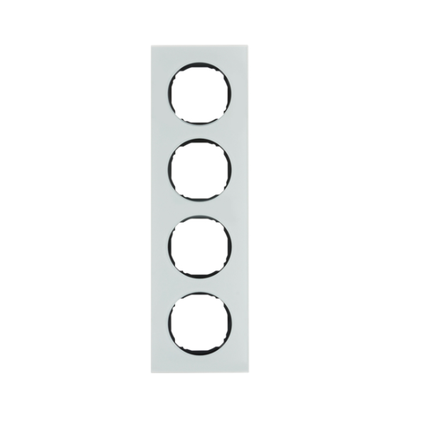 Berker R.8 Ramka 4-krotna, szkło, biały
