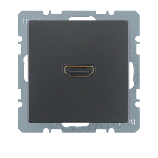 Berker Q.x Gniazdo HDMI, ant aks, lak