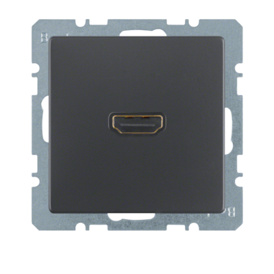 Berker Q.x Gniazdo HDMI z przyłączem 90°, ant aks, lak
