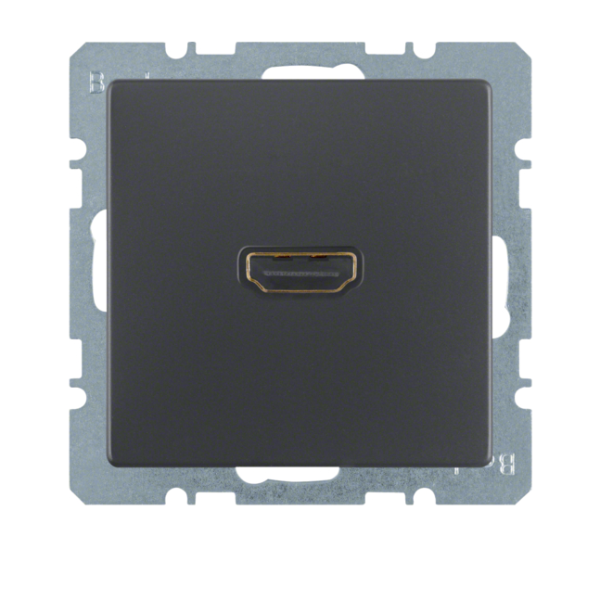 Berker Q.x Gniazdo HDMI z przyłączem 90°, ant aks, lak
