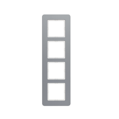 Berker Q.7 Ramka 4-krotna, aluminium