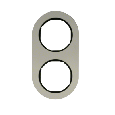 Berker R.classic Ramka 2-krotna, aluminium/czarny