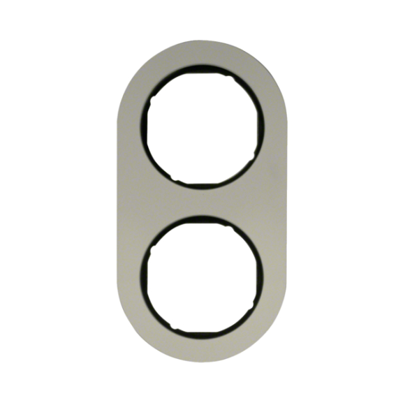 Berker R.classic Ramka 2-krotna, aluminium/czarny
