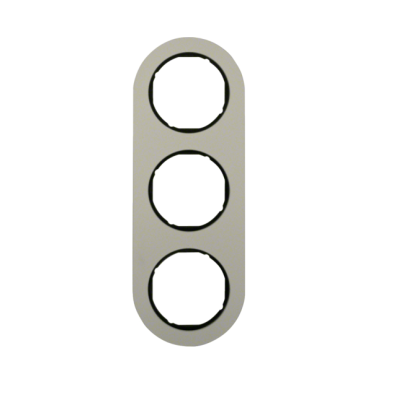 Berker R.classic Ramka 3-krotna, aluminium/czarny