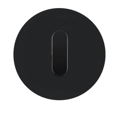 Berker R.classic Płytka czołowa z pokrętłem do łącznika obrotowego, szkło, czarny