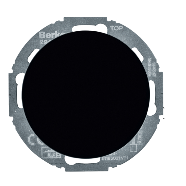 Berker R.classic Ściemniacz obrotowy komfort, czarny, obc. R/L/C 20-420 W, LED 3-100 W
