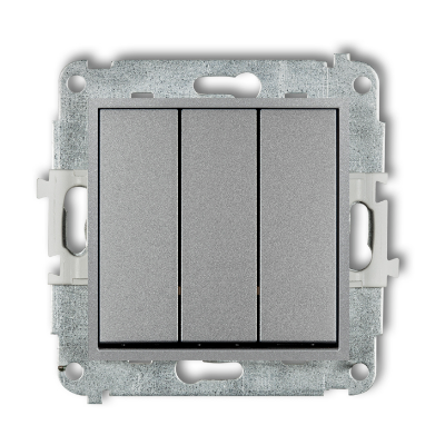 Karlik Mini Mechanizm łącznika potrójnego, srebrny metalik