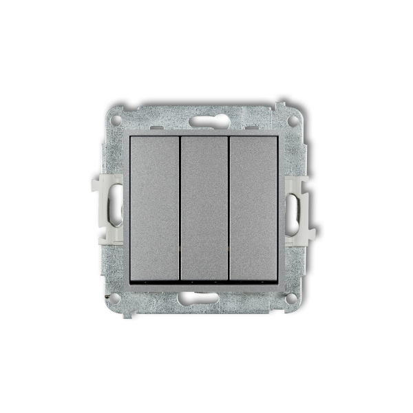Karlik Mini Mechanizm łącznika potrójnego, srebrny metalik