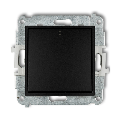 Karlik Mini Mechanizm łącznika dwubiegunowego, czarny mat
