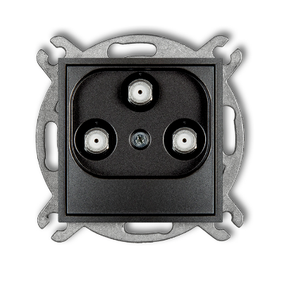 Karlik Mini Mechanizm gniazda multimedialnego 3F DATA (UPC), grafitowy