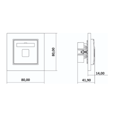 Karlik Mini Mechanizm gniazda głośnikowego pojedynczego (2,5 MM2), biały