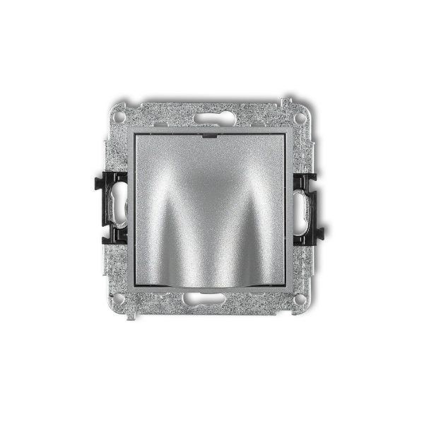 Karlik Mini Mechanizm wypustu kablowego, srebrny metalik