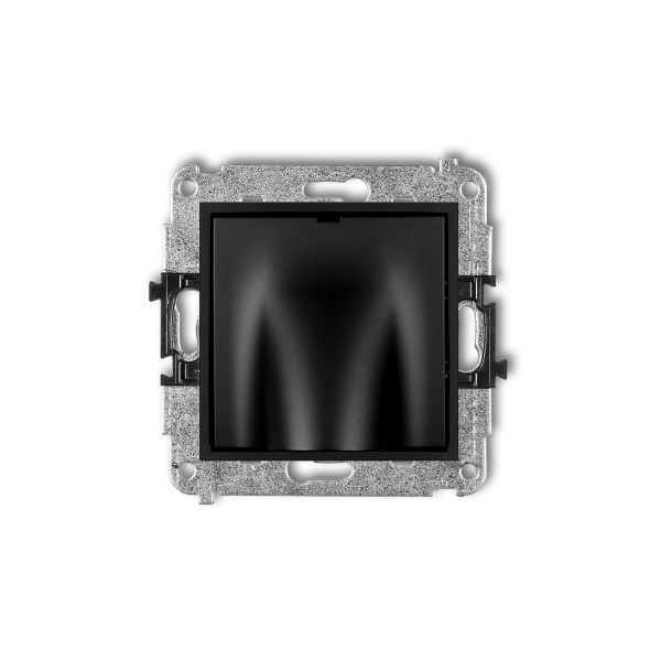 Karlik Mini Mechanizm wypustu kablowego, czarny mat