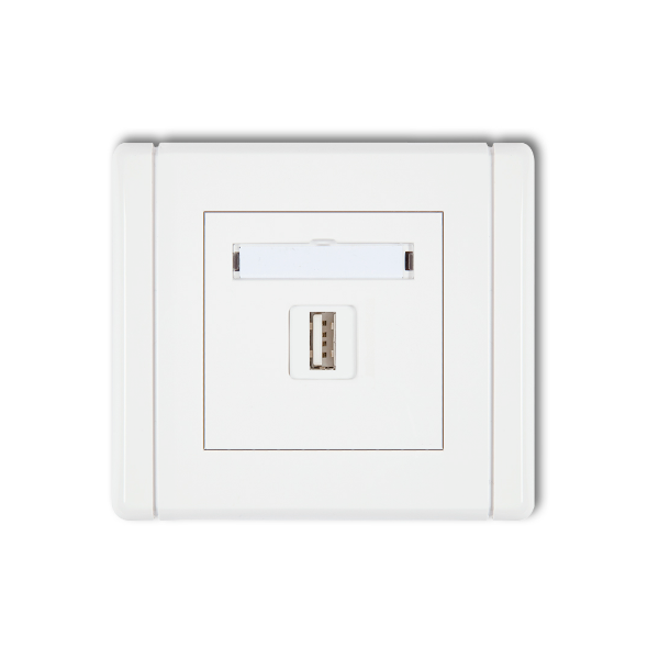 Karlik Flexi Ładowarka USB pojedyncza, 5V, 2A, biały