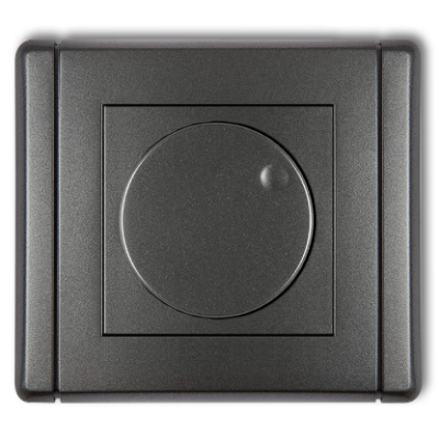 Karlik Flexi Elektroniczny regulator oświetlenia przyciskowo-obrotowy do lamp LED, grafitowy