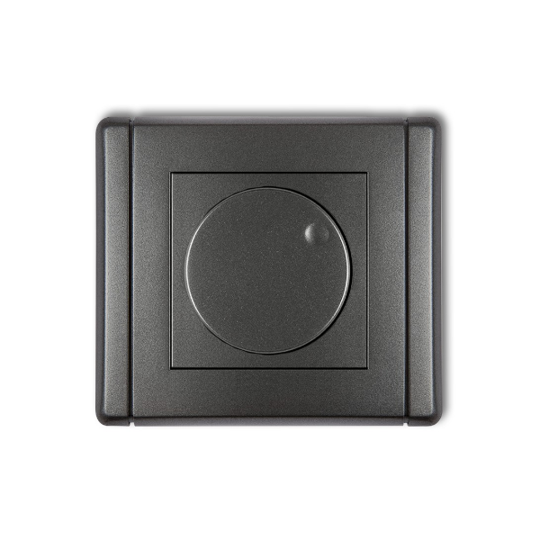 Karlik Flexi Elektroniczny regulator oświetlenia przyciskowo-obrotowy do lamp LED, grafitowy