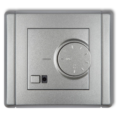 Karlik Flexi Elektroniczny regulator temperatury z czujnikiem podpodłogowym, srebrny metalik