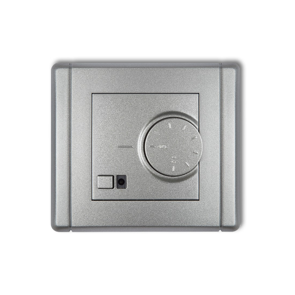 Karlik Flexi Elektroniczny regulator temperatury z czujnikiem podpodłogowym, srebrny metalik