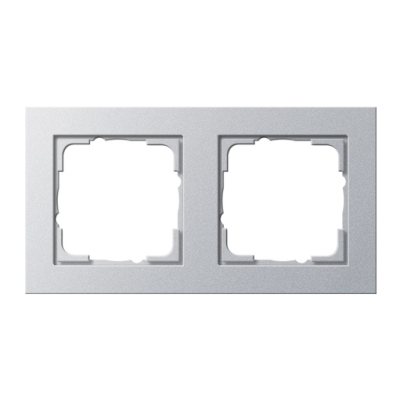 Gira E2 Ramka 2-krotna, kolor aluminiowy