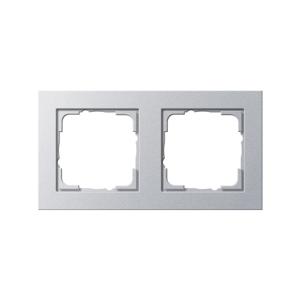 Gira E2 Ramka 2-krotna, kolor aluminiowy