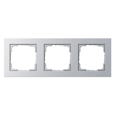 Gira E2 Ramka 3-krotna, kolor aluminiowy