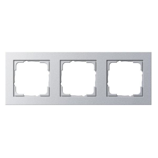 Gira E2 Ramka 3-krotna, kolor aluminiowy