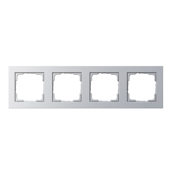 Gira E2 Ramka 4-krotna, kolor aluminiowy