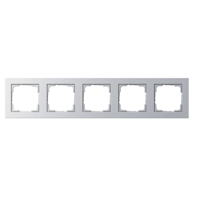 Gira E2 Ramka 5-krotna, kolor aluminiowy
