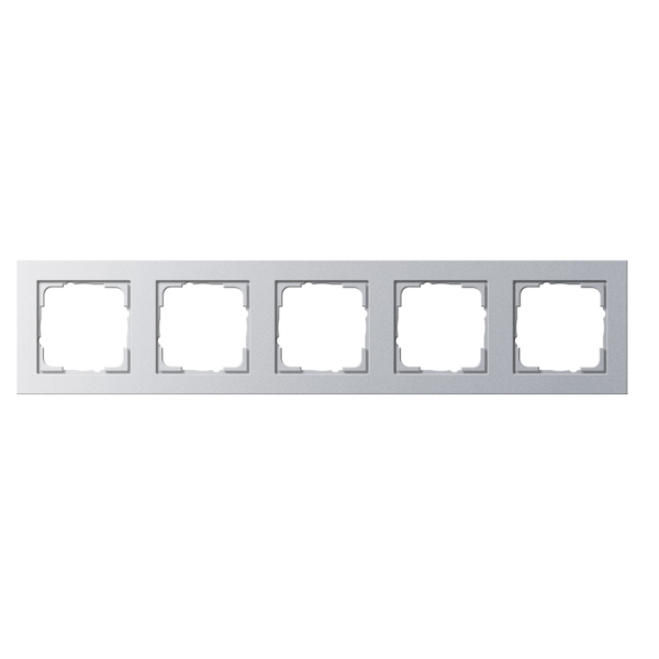 Gira E2 Ramka 5-krotna, kolor aluminiowy