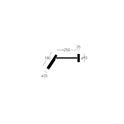 Chors Kinkiet Flask 25 K NW TRIAC LED 6.4 W 3000K 570lm