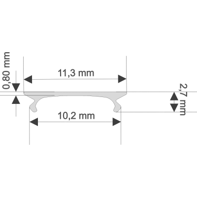 Klosz PCV 2m szron
