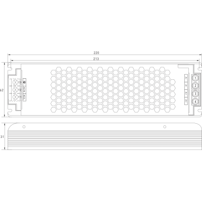 Zasilacz stałonapięciowy PFC 24V 350W