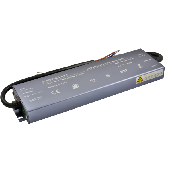 Zasilacz stałonapięciowy PFC IP67 12V 250W